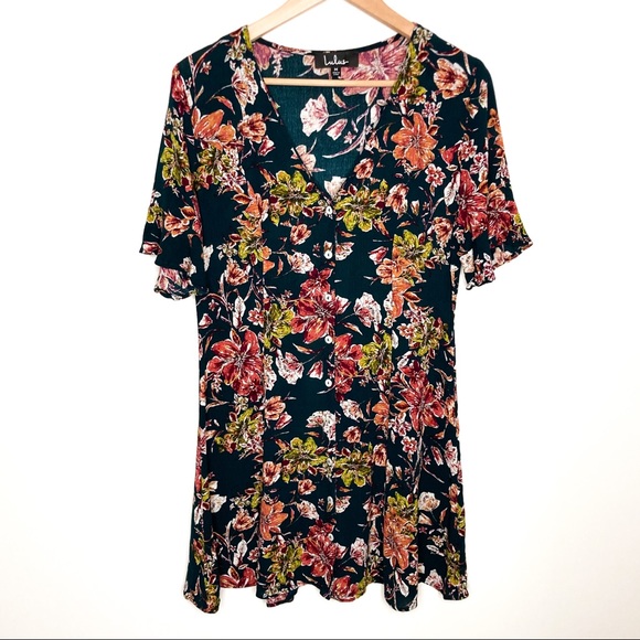 Lulus Garden Of Delight Floral Button Down Dress Size Medium - Picture 4 of 12